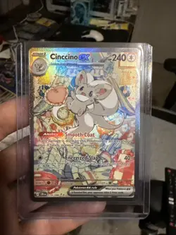 Cinccino ex 119/086 Me04: Chaos Rising Special Illustration Rare Pokemon TCG NM - Image 1