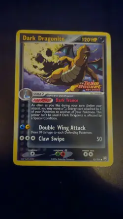 Pokemon Dark Dragonite 15/109 EX Team Rocket Returns 2004 Reverse Holo Rare TRR - Image 1