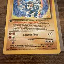 HP Machamp Base Set 8/102 Holo Rare 1999 English Unlimited - Image 5