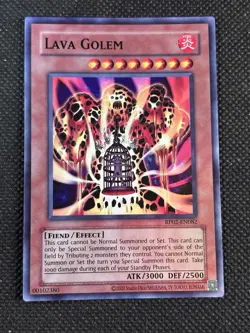 YuGiOh! - Lava Golem RP02-EN082 Super Rare Unlimited (Reprint) Near Mint - Image 1