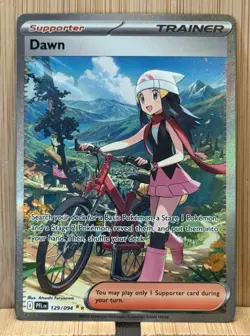 Pokemon Dawn 129/094 SIR Special Illustration Full Art Phantasmal Flames Holo NM - Image 2