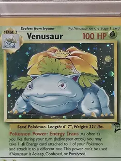2000 Pokemon Base Set 2 Venusaur Holo #18/130 PSA 8 NM-MT WOTC Vintage - Image 3