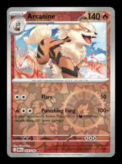 ARCANINE 028/182 REVERSE HOLO UNCOMMON DESTINED RIVALS NM/M - Image 1