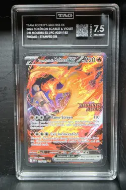 Pokemon TCG Destined Rivals - Team Rocket's Moltres Stamped Promo Set - Image 2