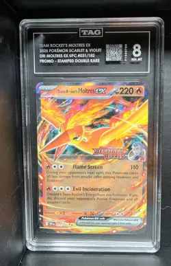 Pokemon TCG Destined Rivals - Team Rocket's Moltres Stamped Promo Set - Image 3