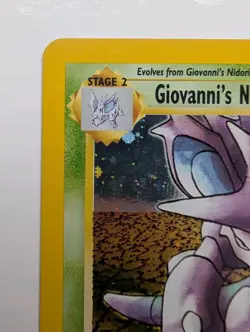 Giovanni's Nidoking 1st Edition Holo 7/132 - NM - Pokemon Gym Challenge - Clean - Image 3