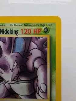 Giovanni's Nidoking 1st Edition Holo 7/132 - NM - Pokemon Gym Challenge - Clean - Image 4