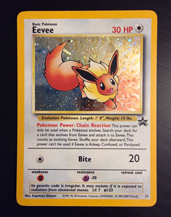 Pokemon TCG Eevee 11/53 Wotc Promo Holo English 2000 - Image 1