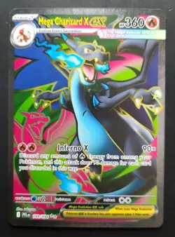 Mega Charizard X ex Full Art Ultra Rare 109/094 Pokemon Phantasmal Flames NM - Image 1