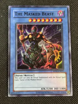 YuGiOh! - The Masked Beast RP02-EN027 Super Rare Unlimited (Reprint) Near Mint - Image 1