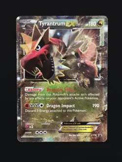 Tyrantrum EX Pokemon XY70 Tyrantrum Ex Box Black Star Promo Holo Rare 2015 HP - Image 1