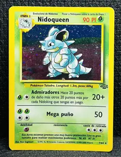 Pokemon Nidoqueen Holo Rare 7/64 Jungle Set 1999 WOTC Vintage MP - Image 1