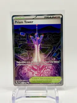 Prism Tower 111/086 Secret Rare Holo Trainer-Stadium CRiEN Eng - Image 1