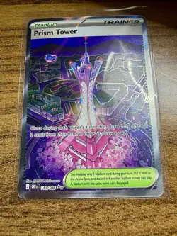 Prism Tower 111/086 Secret Rare Holo Trainer-Stadium CRiEN Eng - Image 4