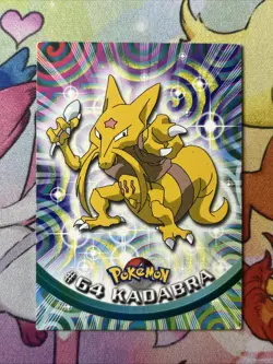 Kadabra #64 - Red/Pink Logo - NON-HOLO - SERIES 1 TOPPS Pokemon Card LP - Image 1