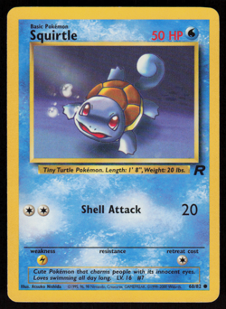 Squirtle 68/82 Common Team Rocket Pokemon Unlimited LP - Image 1