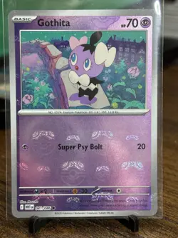Pokemon Gothita (Master Ball Pattern) 041/086 Holo SV: White Flare Common NM - Image 1