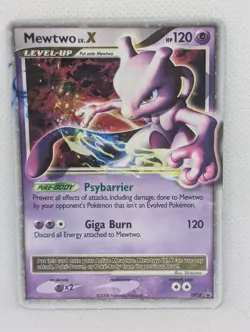 Mewtwo LV.X DP28 Diamond and Pearl Holo Rare Pokemon TCG black star promo MP+ - Image 1