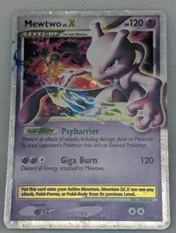 Mewtwo LV.X DP28 Diamond and Pearl Holo Rare Pokemon TCG black star promo MP+ - Image 3