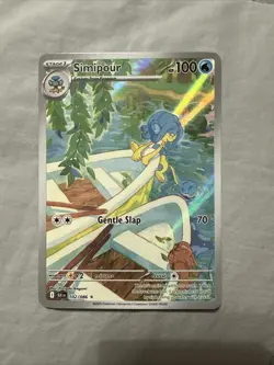 Pokemon TCG - Simipour - 102/086 - Illustration Rare - SV: Black Bolt - Image 1