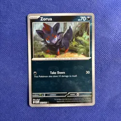 Pokemon TCG Card Zorua 061/086 White Flare Masterball Reverse Holo - NM - Image 1