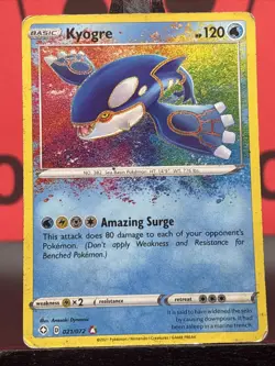 Kyogre 021/072 Shining Fates Pokemon TCG Holo Rare 2021 HP - Image 3