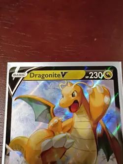 Pokemon TCG Dragonite v Full Art Holo Ultra Rare Card 049/078 NM - Image 2