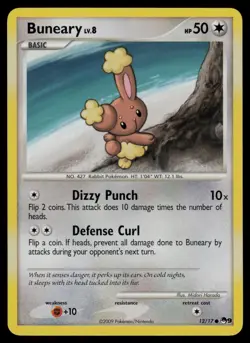 Buneary 12/17 Common POP Series 9 Pokemon Lightly Played - Image 1