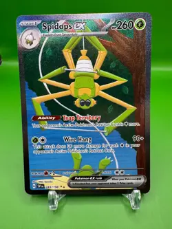 Spidops ex 243/198 Special Illustration Rare Scarlet & Violet Pokemon Holo NM - Image 1