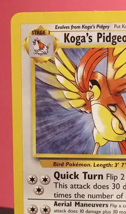 Pokemon TCG Koga's Pidgeotto 27/132 Gym Challenge Unlimited Regular Rare LP-/MP+ - Image 4