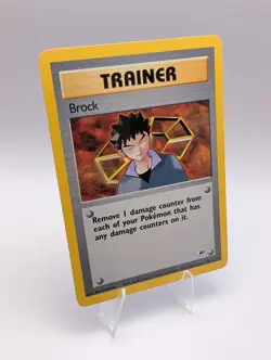 Brock - 98/132 Regular Rare English Gym Heroes Pokemon Card MP - Image 1