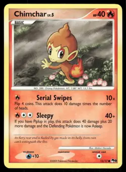 Chimchar 13/17 Common POP Series 9 Pokemon Near Mint - Image 1