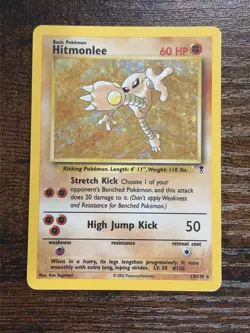 Hitmonlee 13/110 Legendary Collection 2002 Holo Rare WOTC Pokemon Card MP - Image 1