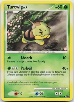 Turtwig 17/17 Common POP Series 9 Pokemon Near Mint - Image 1
