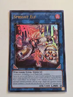 Spright Elf POTE-EN049 Ultra Rare Yugioh Power of the Elements Unlimited Mint - Image 1