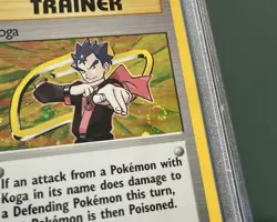 SWIRL 2000 POKEMON GYM CHALLENGE #19 KOGA-HOLO PSA 8 - Image 2