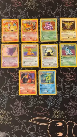 Vintage Pokemon Card Lot 1st Edition Shadowless Nidoking Zapdos Charizard - Image 1