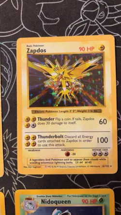 Vintage Pokemon Card Lot 1st Edition Shadowless Nidoking Zapdos Charizard - Image 5