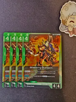 4x Shenlong Gundam R (GD01-029) Playset - Gundam TCG Card Game - English - Image 1
