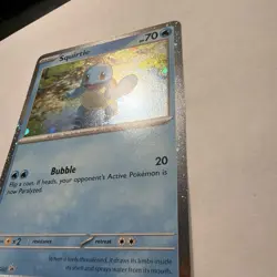 Scarlet and Violet 151- Pokemon- Squirtle 048- Holo Black Star Promo Card NM - Image 3