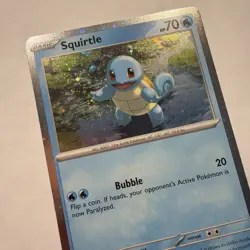 Scarlet and Violet 151- Pokemon- Squirtle 048- Holo Black Star Promo Card NM - Image 5