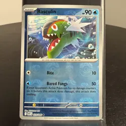 Basculin Master Ball Holo Pokemon Card WHT 024/086 White Flare - Image 1