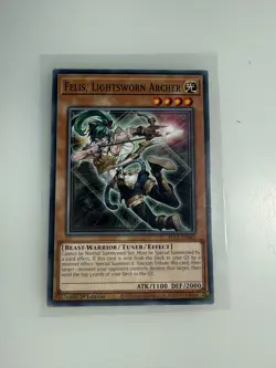 BLC1-EN061 Felis, Lightsworn Archer : Common 1st Edition YuGiOh Card - Image 1