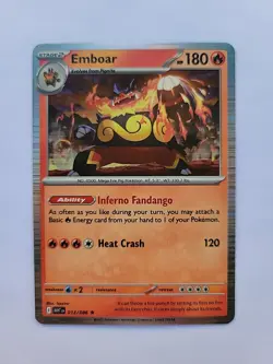 Emboar 13/86 White Flare Holo NM pokemon card - Image 1