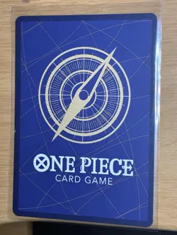 One Piece Card Game Monkey.D.Luffy P-075 Promo Holo Ding on the back left - Image 2