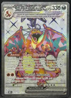 POKEMON~CHARIZARD EX~215/197~OSSIDIANA INFUOCATA~ITA~LP+ - Image 1