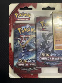 Pokemon Sun & Moon Crimson Invasion 3 Pack Blisters Lucario Triple Pack 2017 - Image 3
