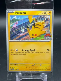 Pikachu SVP 190 World Championships 2024 Promo Pokemon SEALED - Image 1