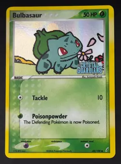 Pokemon TCG: Bulbasaur - Crystal Guardians Reverse Holo Stamped 45/100 [MP] - Image 1