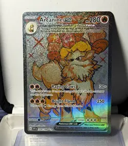 Arcanine ex 224/198 SV01 Scarlet & Violet Base Set Full Art UR Holo EX • NM/M - Image 1